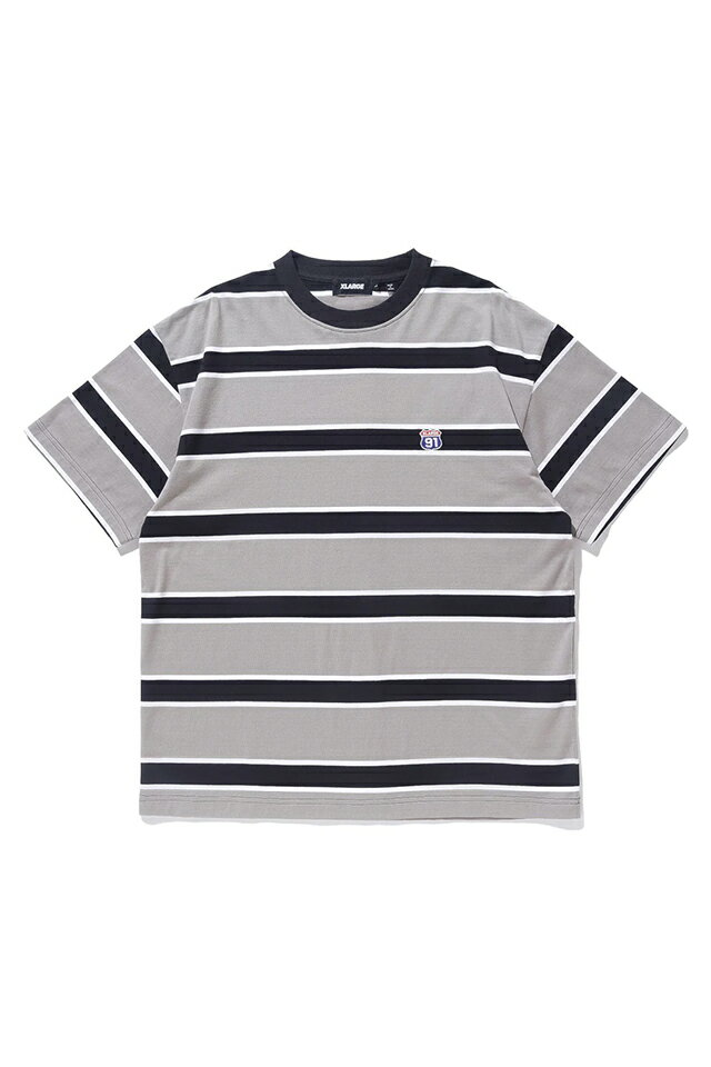 楽天モロトフカクテル期間限定セール20％OFF XLARGE エクストララージ 101241011013 XL91 STRIPED S/S TEE XLARGE ボーダーTシャツ GRAY 正規通販 メンズ レディース