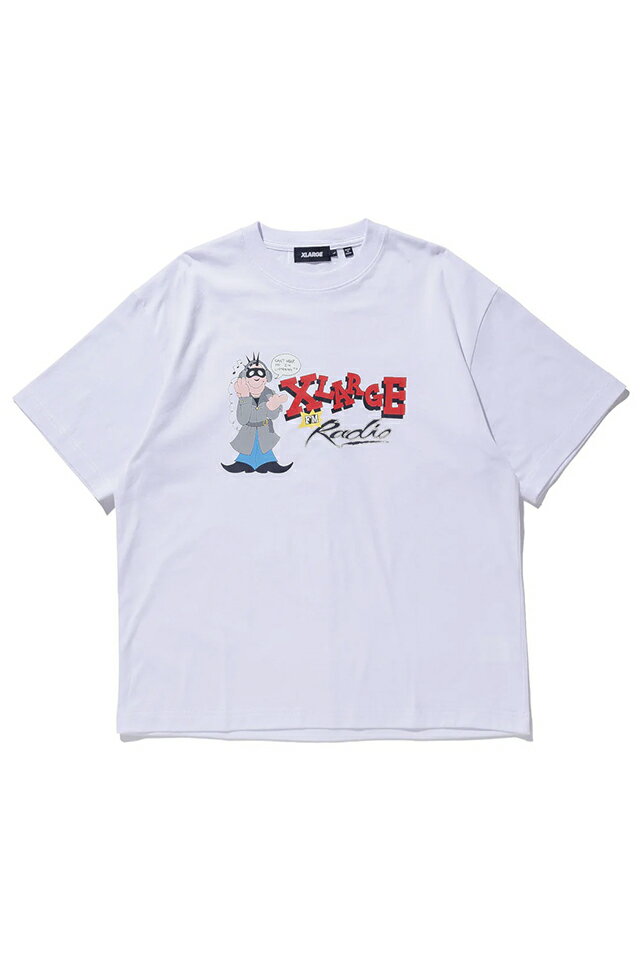 【最大10%OFFクーポン】 XLARGE エクストララージ 101242011002 XLARGE RADIO S/S TEE Tシャツ WHITE 正規通販 メンズ レディース