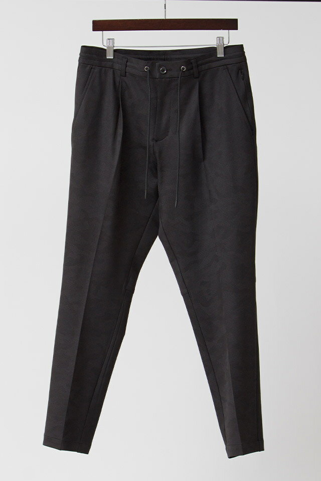 junhashimoto ϥ 1070000024 EASY TUCK PANTS -EMBOSS CAMO- åѥ BLACK  