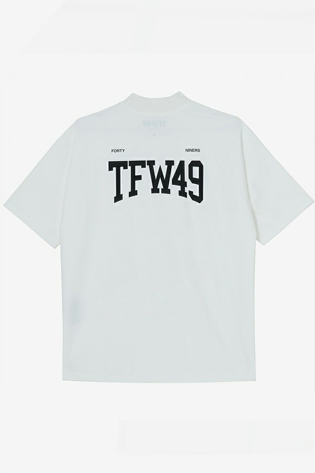 TFW49 ティーエフダブリューフォーティーナイン T102510027 HALF MOCKNECK TSHIRT ハーフモックネックTシャツ WHITE 正規通販 ゴルフ メンズ(4)