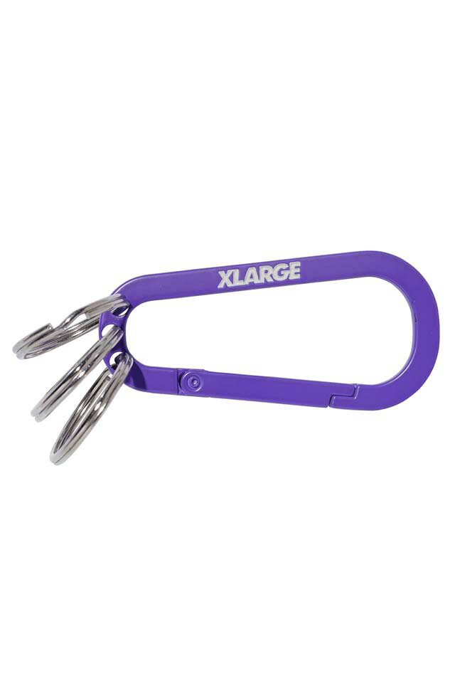 当店モロトフカクテルがセレクトしたXLARGE エクストララージ 101221054002 STANDARD LOGO KEYRING CARABINER XLARGE キーリングカラビナ PURPLEです。 ★XLARGE エクストララー...