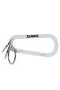 STANDARD LOGO KEYRING CARABINER キーチェーン XLARGE エクストララージ 101221054002 キーリングカラビナ WHITE 正規通販 メンズ レディース