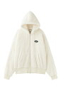 セール40%OFF X-girl エックスガール 105244012031 FLUFFY ZIP UP HOODIE ジップパーカー WHITE 正規通販 レデ...