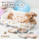 スクエアベッドS 40×31×13cm 初夏のおすすめペットベッド tassu タッス ペットベッド ストライプ くま柄 犬 いぬ イヌ 猫 ネコ ねこ ペット ペット用 ベッド 甚平 浴衣 インテリア お洒落 可愛い 168-6246