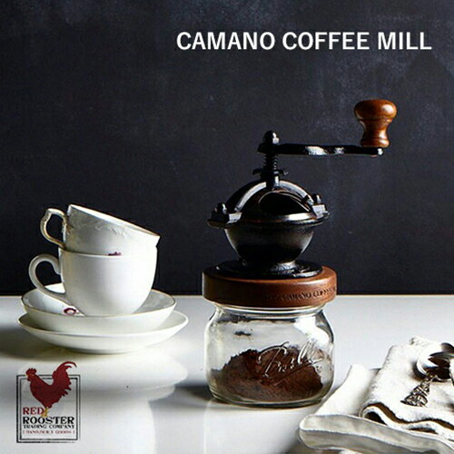 RED ROOSTER TRADING COMPANY：Camano Coffee Mill（カマノコーヒーミル）コーヒー／COFFEE LIFE／コーヒーを挽く／ハンドメイド／アメリカ製／Ball Mason Jar／ギフト／プレゼント