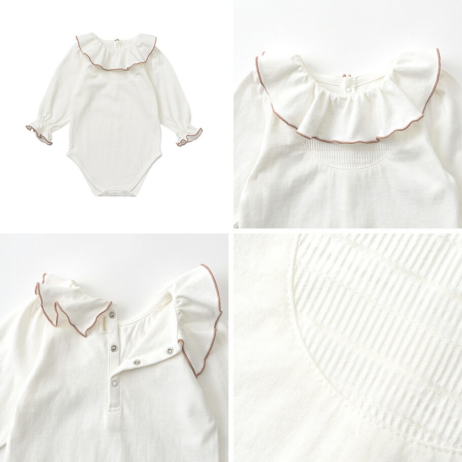 【全3サイズ】MARLMARL マールマール：ボディスーツ ピンタック フリル［ラッピン...