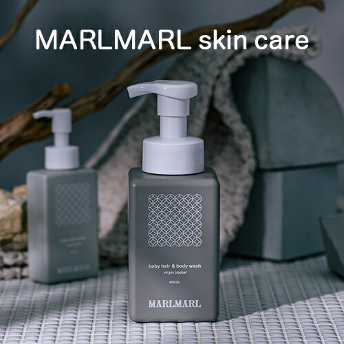 おしゃれなベビーソープ 【日本製】ベビー ヘア＆ボディウォッシュ（400ml）：MARLMARL shin care（マールマール スキンケア）［ラッピング.のし.メッセージ無料］泡／ボディソープ／オーガニック／ホホバシードオイル／保湿／Cosme Kitchen／出産祝い／ベビー／ギフト／プレゼント