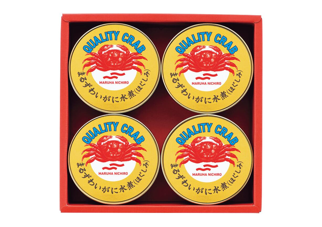 「マルハニチロ まるずわいがに缶詰詰合せ 4ヶセット(MZ-3A)」蟹缶詰 かに 蟹 まるずわい蟹 かにほぐしみ 備蓄品 保存食 缶詰めセット お歳暮 贈答品 ...