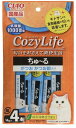 チャオ(CIAO)CozyLife(コージーライフ)ちゅ~るかつおかつお節入り4本6個セット