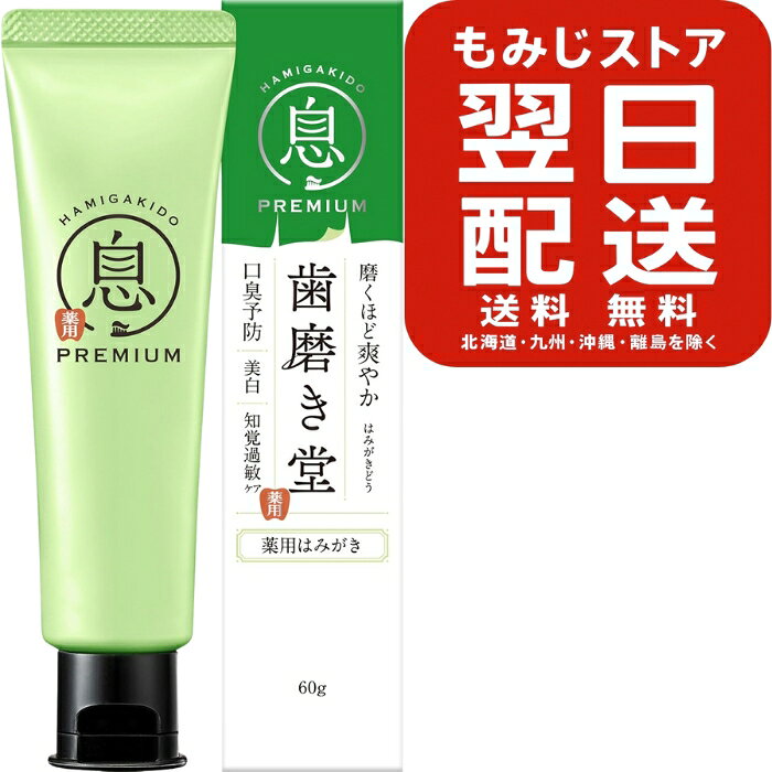 歯磨き堂 薬用 フレッシュ ペースト フレッシュミント味 60g 【医薬部外品】 口臭予防 口臭ケア 美白 知覚過敏 歯磨き粉