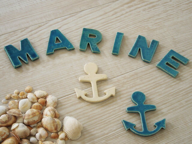 陶製 オーナメント 穴なし イカリ アンカー インテリア