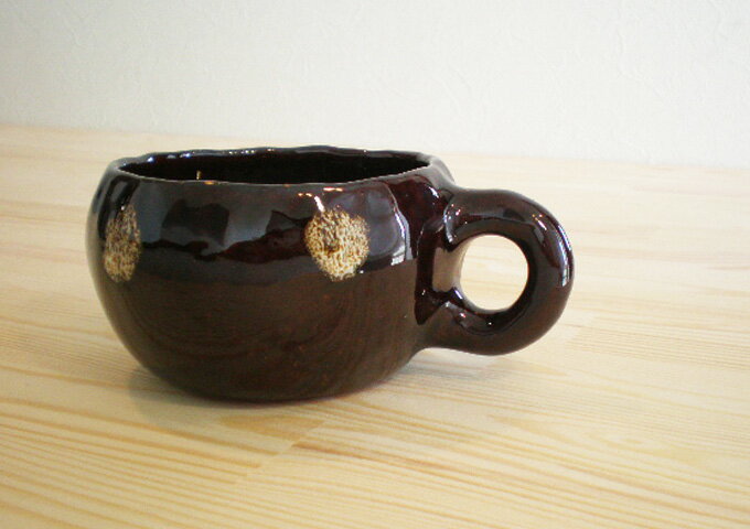 飴色水玉　ビックマグカップ