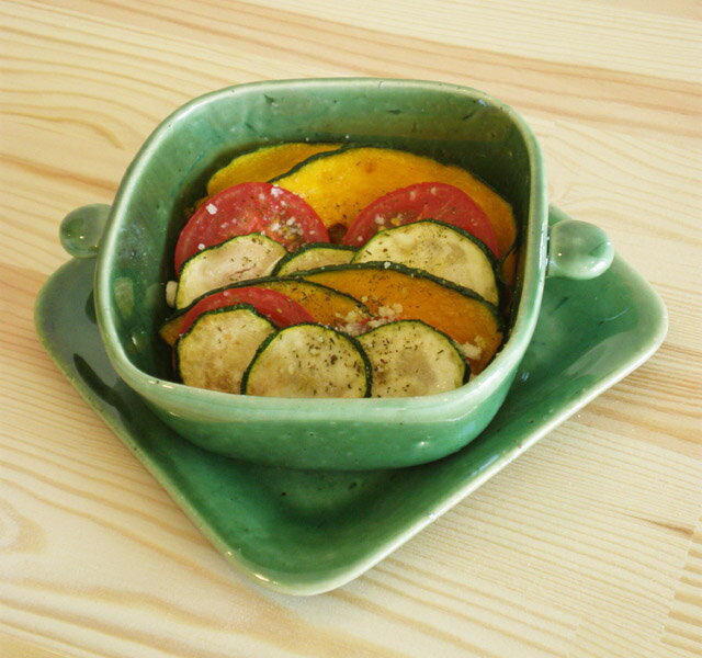 耳付グラタン角 スクエア Sサイズ 白みかげ