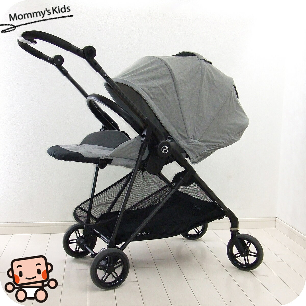 綺麗 ベビーカー 中古 cybex サイベックス MELIO メリオ カーボン 1カ月から3歳 中古ベビーカー【B.綺麗】【送料無料】【中古】s1182932646