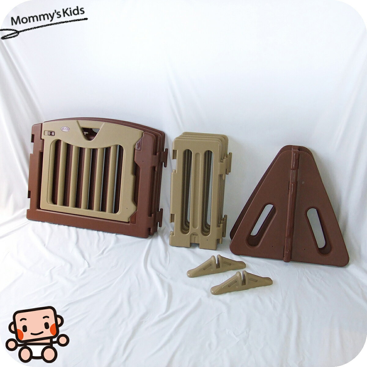 【お得っ!厳選中古】ベビー フェンス ベビーゲート 日本育児 自由度の高い キッズパーテーション【A.美品】【送料無料】【中古】b1189600683