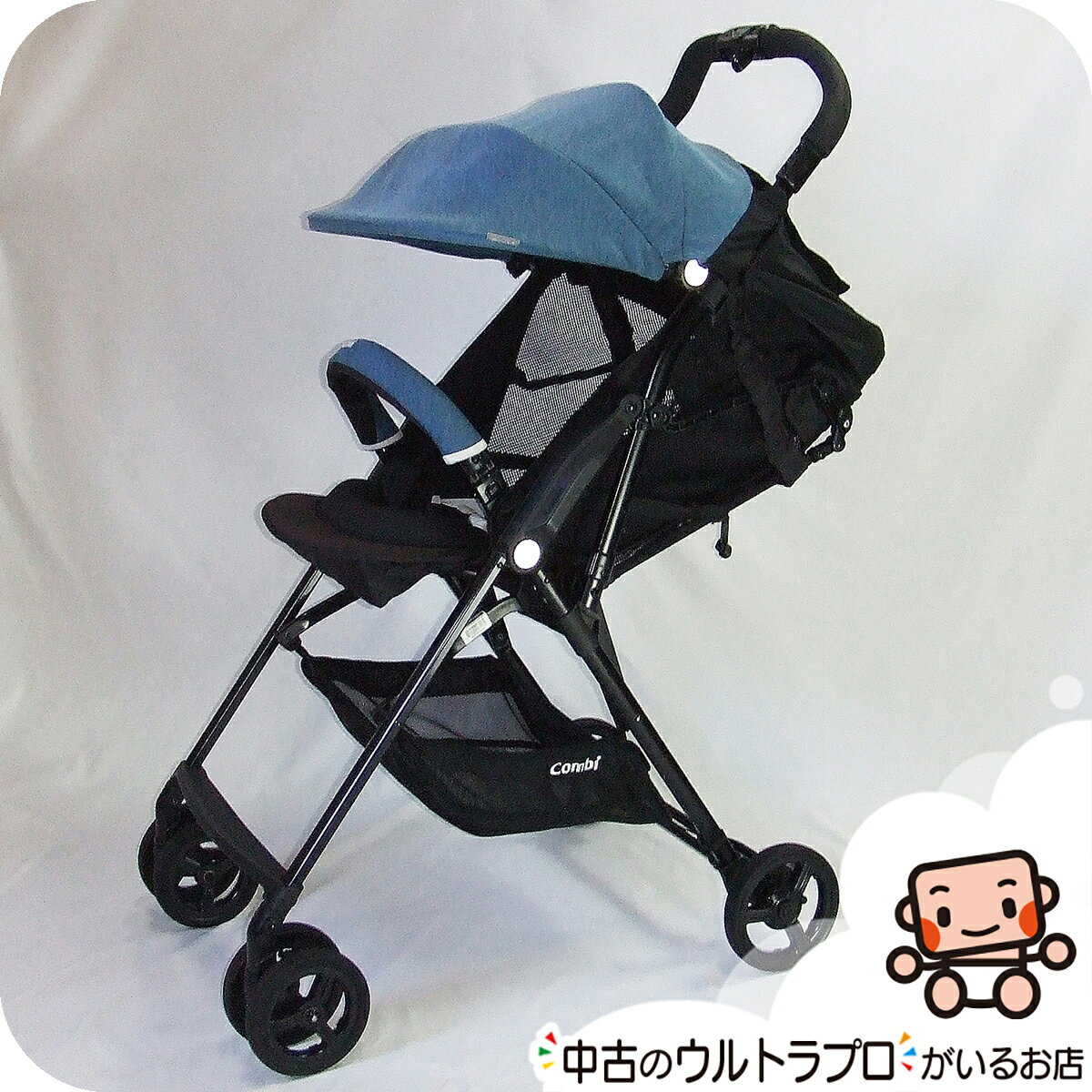 楽天かわいいベビー用品専門店マミーズ【お得っ！厳選中古】綺麗 ベビーカー 中古 コンビ Age エッグショック AK エイジ 軽量 combi 1カ月から3歳 中古ベビーカー【B.綺麗】【中古】g1207738839