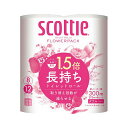 販促品 ティッシュペーパー スコッティ フラワーパック1.5倍長持ち(8ロール・ダブル) ティッシュペーパー 販促品 ティッシュペーパー 600円 人気 500...