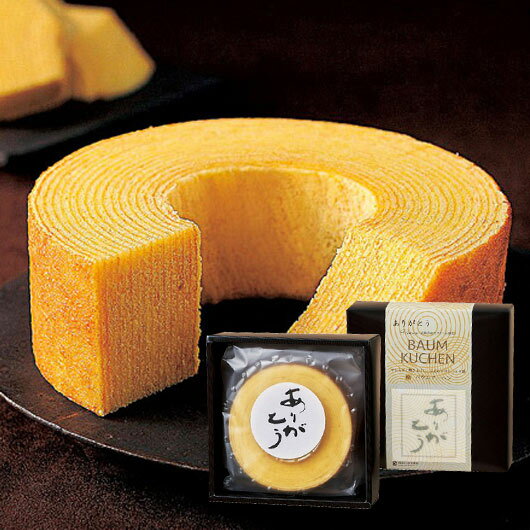 【クーポン有】 クリスマス お菓子 個包装 【送料無料】 【12個単位】ありがとう/バームクーヘン バウムクーヘン プチギフト お菓子 ギフト バウムクーヘン ...