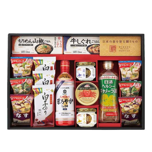 【クーポン有】 お歳暮 冬ギフト グルメ お歳暮 ギフト 【送料無料】 味香門和膳(みかどわぜん) 九州版 調味料セット 御歳暮 冬ギフト 結婚 出産 内祝い ...