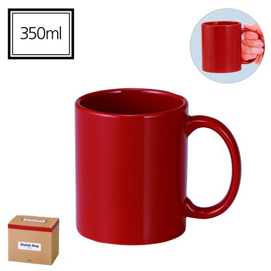 【クーポン有】【30%OFF】 景品 販促品 セルトナ・スタイリッシュマグカップ(レッド) マグカップ マグカップ プチギフト 激安 マグカップ 400円 人気...