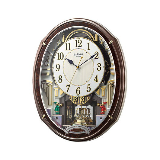 【クーポン有】 お歳暮 冬ギフト 販促品 掛け時計 【送料無料】 スモールワールド メロディ電波からくり掛時計(48曲入) 掛け時計 販促品 掛け時計 人気 敬...