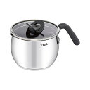 母の日 販促品 ポット 【送料無料】 〈T−fal〉ティファール オプティスペース IHステンレスマルチポット(16cm)〈チャコールグレー〉 ポッ...