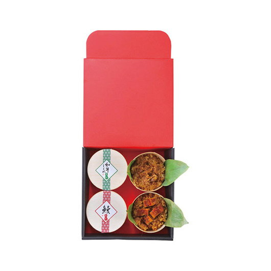 【クーポン有】 お歳暮 冬ギフト グルメ ギフト 魚介類セット 【送料無料】 うなぎ工房のおこわ2種4食セット うなぎ・牛しぐれ 魚介類セット ギフト 魚介類セ...