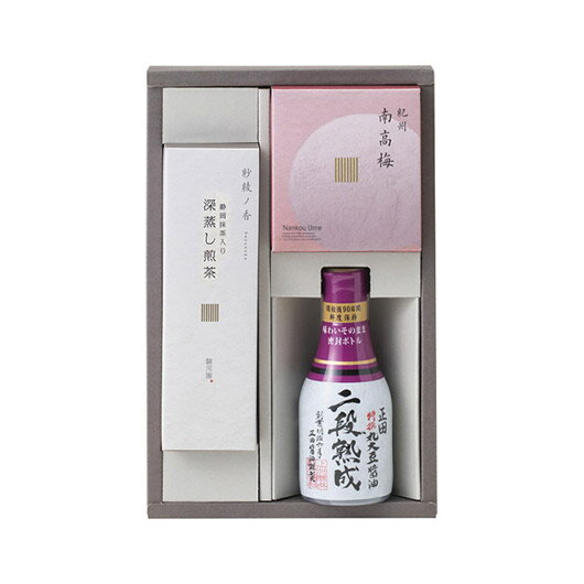 【今だけP最大47倍】 母の日 グルメ ギフト 梅干し 【送料無料】 〈紗綾ノ香〉深蒸し煎茶 静岡抹茶入り・紀州南高梅・正田醤油詰合せ 梅干し ギフト 梅干し 4000円 人気 4000円台 敬老会 プレゼント イベント 国産 南高梅 うめぼ