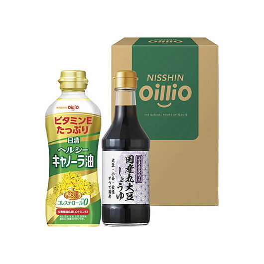 【クーポン有】 忘年会 プレゼント 1000円 日清オイリオ ヘルシーオイル&国産丸大豆醤油ギフト 調味料セット ギフト 調味料セット 1000円 人気 100...