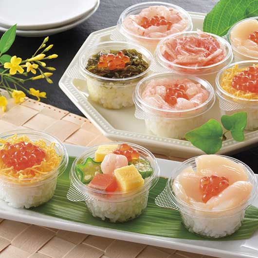 【クーポン有】 お歳暮 冬ギフト 魚介類セット ギフト 魚介類セット 【送料無料】 小樽彩り小町〜海鮮プチ寿司詰合せ〜 魚介類セット ギフト 魚介類セット 60...