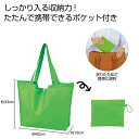 【36%OFF】 エコバッグ 折りたたみ コンパクト 【送料無料】 Ecolor 折りたたみビッグバッグ(グリーン) エコバッグ 販促品 激安 エコバッグ 50...
