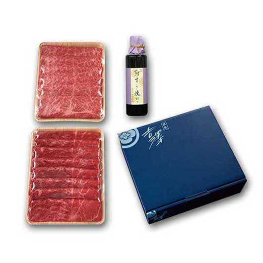 お中元 牛肉セット ギフト 牛肉セット 【送料無料】 銀座吉澤 黒毛和牛雌牛 霜降りと赤身の食べ比べすき焼きセット 牛肉セット ギフト 牛肉セット 人気 敬老会...