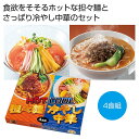 母の日 冷麺 販促品 冷麺 【送料無料】 HOT&COOL 担々麺&冷やし中華4食組【30個単位】 冷麺 販促品 冷麺 800円 人気 800円台 敬老会 プレ...