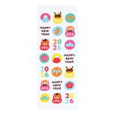 【クーポン有】【10%OFF】 お年賀 干支 2026年 プチギフト 【送料無料】 干支タオル1枚(ハッピーニューイヤー)【200個単位】 フェイスタオル お年...