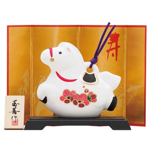 【クーポン有】 お年賀 干支 2026年 【送料無料】 開運干支 午みやび鈴(小)【200個単位】 干支グッズ テレワーク 在宅 お年賀 2026年 プチギフト...