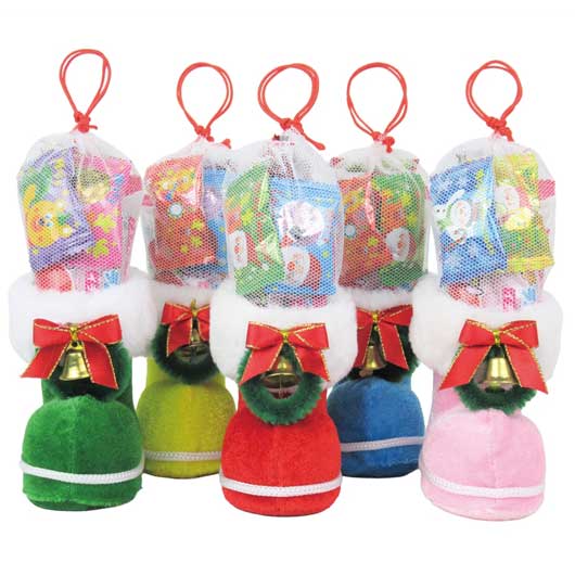 【クーポン有】 クリスマス お菓子 個包装 【送料無料】 クリスマスカラフルミニブーツ【120個単位】 ..