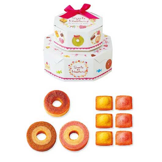 【クーポン有】【10%OFF】 クリスマス お菓子 個包装 シェリフィーユ笑顔のひとときB バウムクーヘン プチギフト お菓子 引菓子 バウムクーヘン 1000...