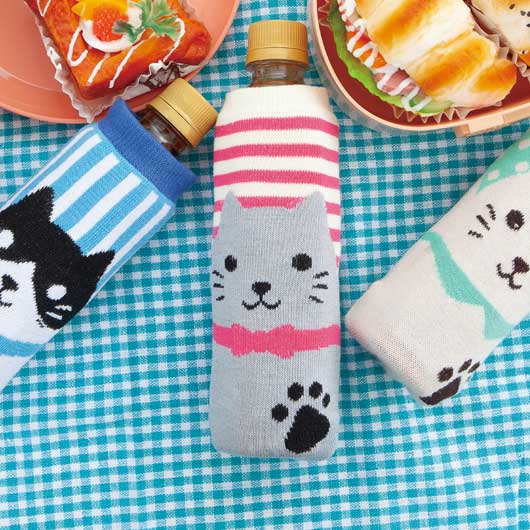 【クーポン有】【11%OFF】 プチギフト ペットボトルカバー 【送料無料】 ハッピーキャット ペットボトルカバー ペットボトルカバー プチギフト 激安 ペット...
