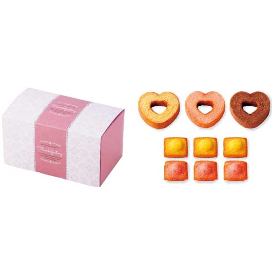 【クーポン有】【10%OFF】 クリスマス お菓子 個包装 【送料無料】 アムール ハートのバウムセットG バウムクーヘン プチギフト お菓子 引き菓子 バウム...