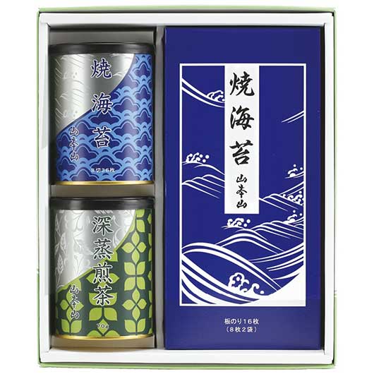 内祝 ギフト 海苔 ギフト 海苔 【送料無料】 山本山 海苔・銘茶詰合せ 海苔 内祝 お返し ギフト ...