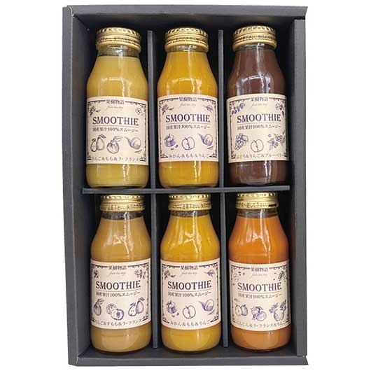 【クーポン有】 お歳暮 冬ギフト ギフト ジュース 【送料無料】 果樹物語 国産果汁のフルーツスムージー6本セット ジュース ギフト ジュース 5000円 人気...