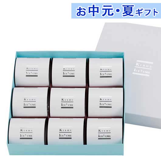 内祝 ギフト お中元 【送料無料】 岩惣 紀州アイス梅9粒 梅干しセット 残暑見舞い お返し お礼  ...