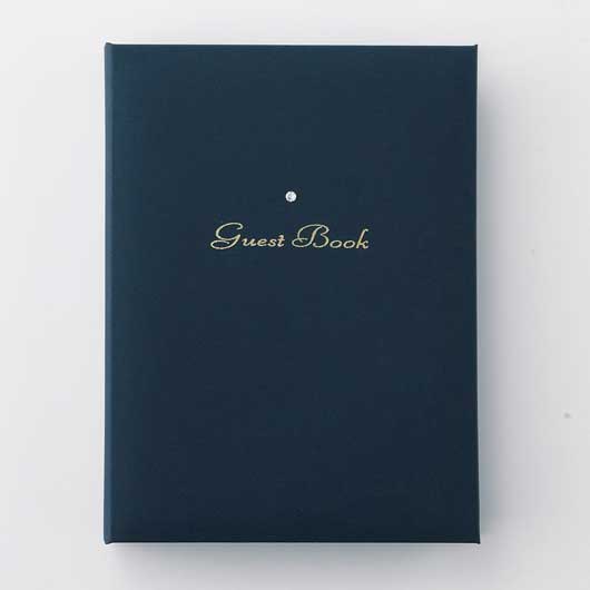 【クーポン有】 結婚式アイテム ゲストブック 【送料無料】 記帳式芳名帳BOX ネイビー ゲストブック 結婚式アイテム ゲストブック 4000円 人気 400...