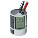 【10%OFF】 販促品 置き時計 ペン立て時計(小物入れ付) 置き時計 販促品 置き時計 1500円 人気 1000円台 敬老会 プレゼント イベント セール...