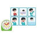 【10%OFF】 販促品 置き時計 配列イラストカード 時計セット 置き時計 販促品 置き時計 3000円 人気 2000円台 敬老会 プレゼント イベント セ...