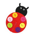 【11%OFF】 ホビー おもちゃ 【送料無料】 ボタンとファスナーあそび てんとうむし おもちゃ ホビー 激安 おもちゃ 400円 人気 400円台 敬老会 ...