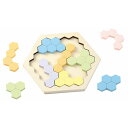 【10%OFF】 販促品 知育パズル 【送料無料】 木製ヘキサゴンパズル パステルカラー 知育パズル 販促品 知育パズル 1000円 人気 1000円台 敬老会...
