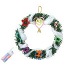 【10%OFF】 販促品 リース 【送料無料】 クリスマスリース作り(イルミネーションライト付) リース 販促品 リース 800円 人気 700円台 敬老会 プ...
