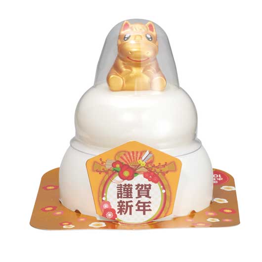 【クーポン有】【8%OFF】 販促品 餅 【送料無料】 【120個単位】2026干支マスコット付鏡餅(午) 餅 販促品 餅 600円 人気 600円台 敬老会 ...