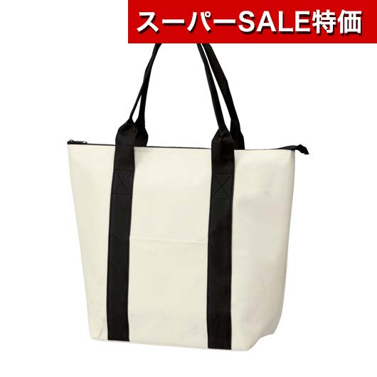 【クーポン有】【25%OFF】 忘年会 プレゼント 1000円 【あす楽】 ベーシック保冷温バッグ ホワイト 保冷温バッグ 即納 販促品 激安 保冷温バッグ 800円 人気 800円台 敬老会 プレゼント イベント セール sale